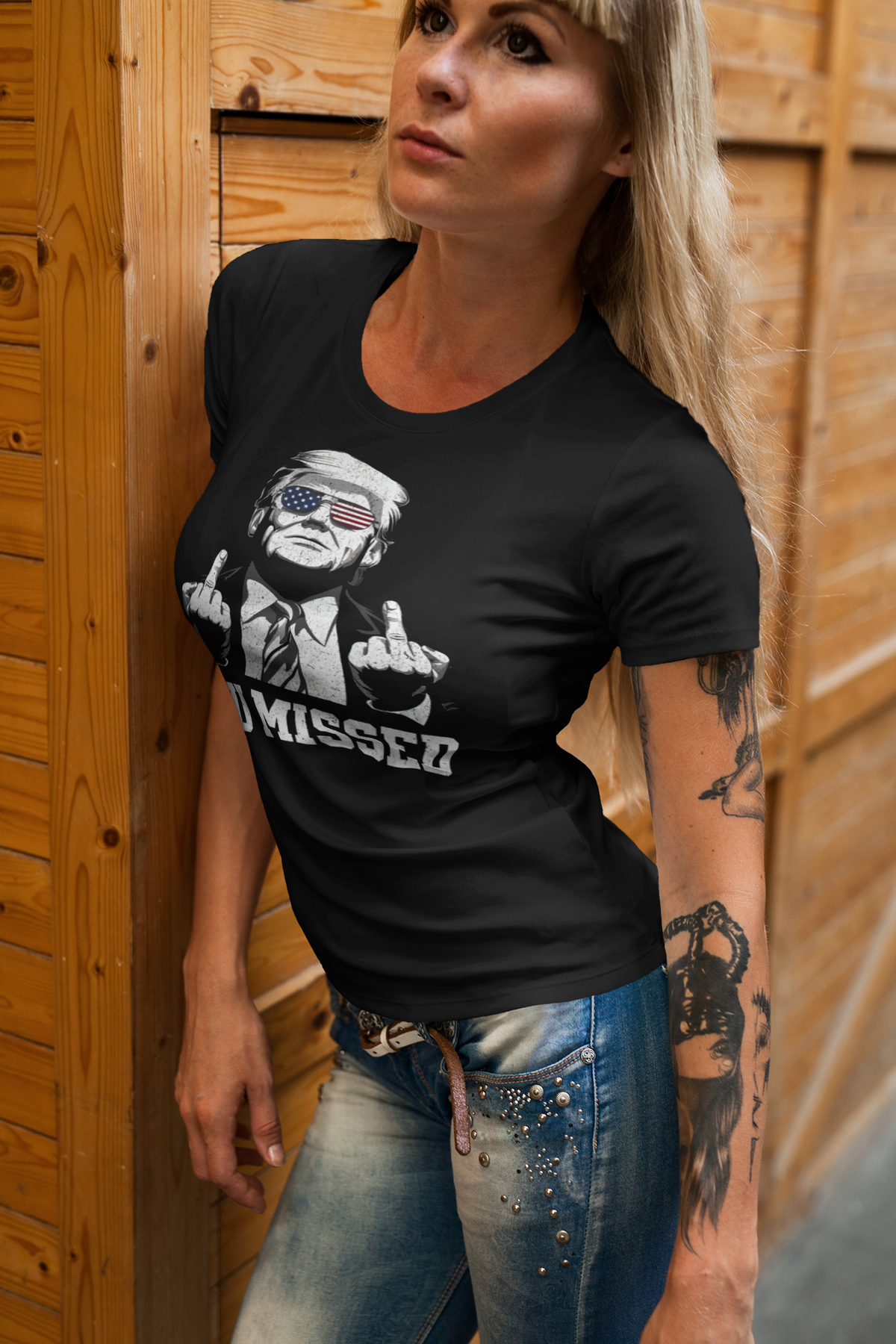 You Missed Bold Statement Graphic T Shirt Design