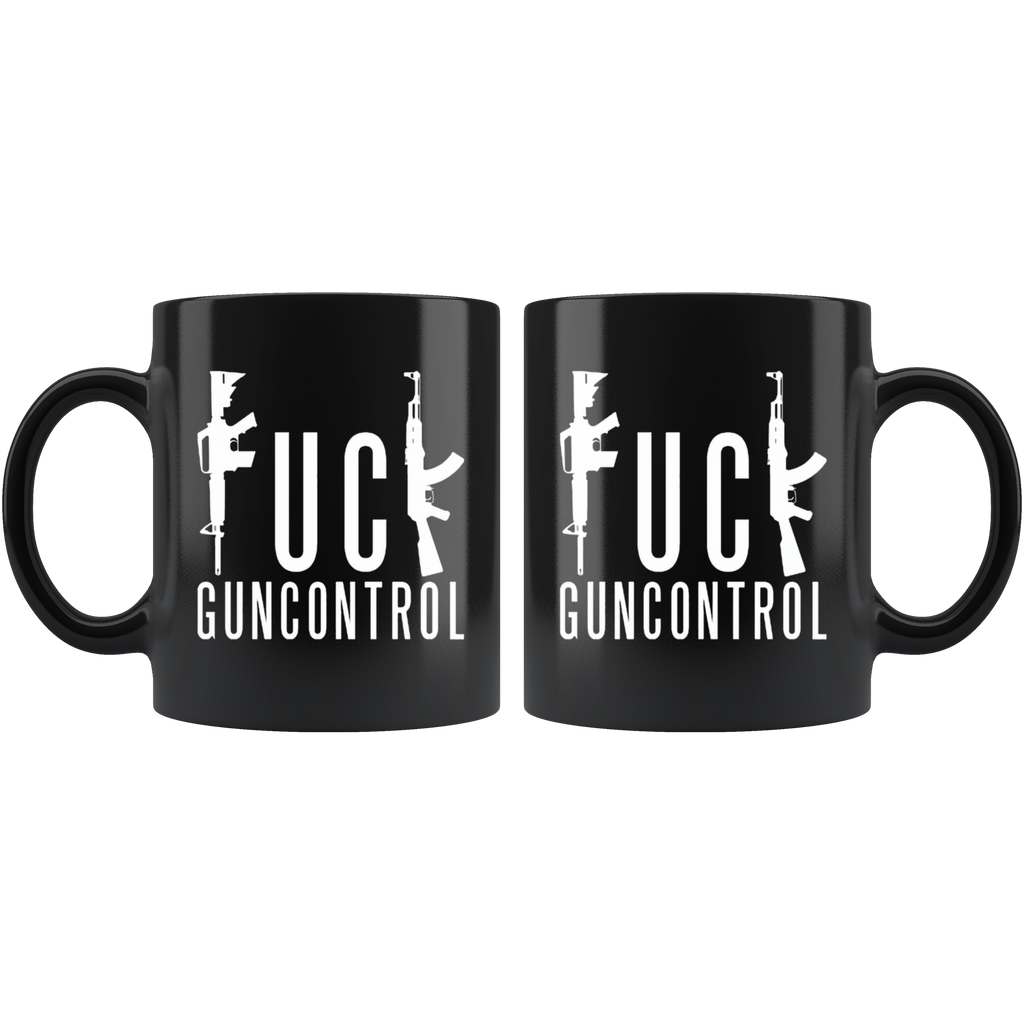 Protect Our Rights Ar15 Ownership black mug with bold statement on gun control