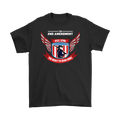 The 2nd Amendment Est. 1791 The Right To Bear Arms graphic tee with red, white, and blue design on black cotton fabric.