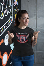 Woman wearing The 2nd Amendment Est. 1791 The Right To Bear Arms Graphic Tee
