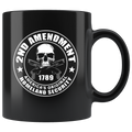 2nd Amendment 1789 America's Original Homeland Security Blk mug with skull and crossguns design