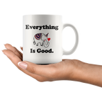 Everything Is Good With GOP Elephant drinkware in hand, featuring Republican party elephant design and optimistic message.